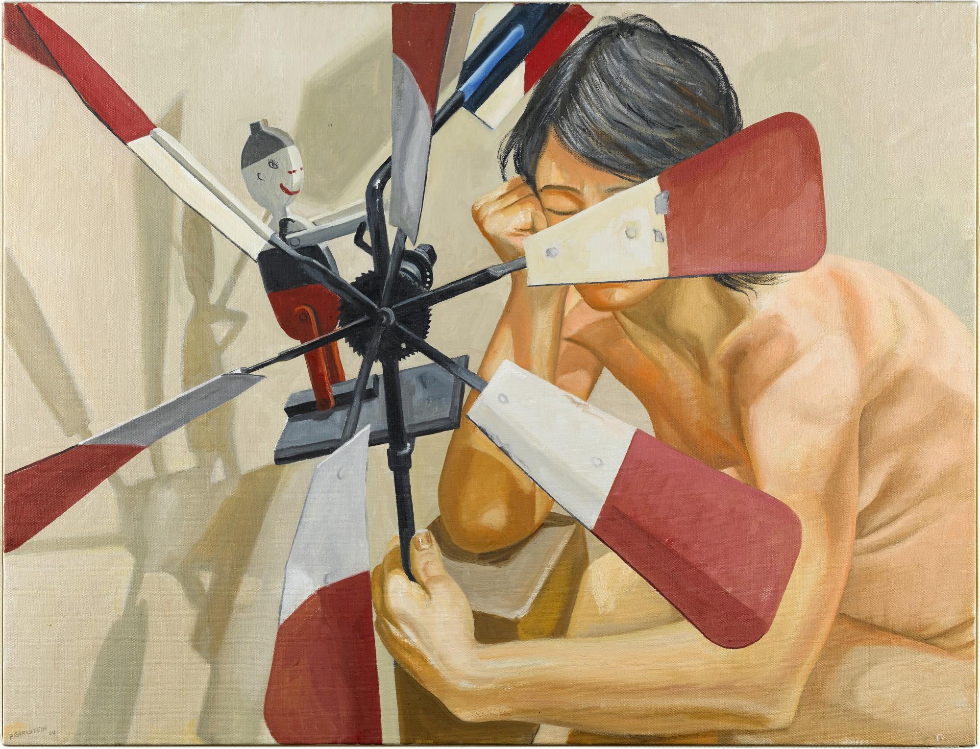 Philip Pearlstein - Whirly-Gig with Little Man and Model