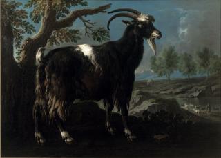 Philip Peter Roos - A mountain goat in a landscape