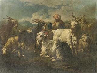 Philip Peter Roos - Pastore con capre