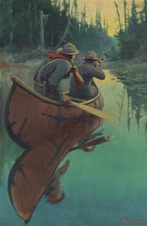Philip R. Goodwin - Hunters In A Canoe