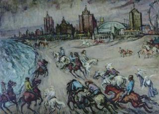 Philip Reisman - Atlantic City Beach