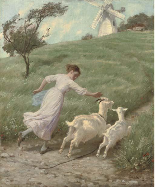 Philip Richard Morris, A.R.A. - The Young Goat-Herd