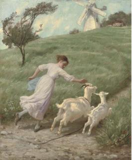 Philip Richard Morris, A.R.A. - The Young Goat-Herd