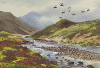 Philip Rickman - A covey of partridge above the Tarn