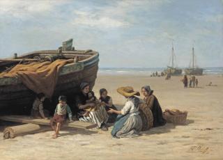 Philip Sadée - Waiting For The Catch Of The Day, Scheveningen