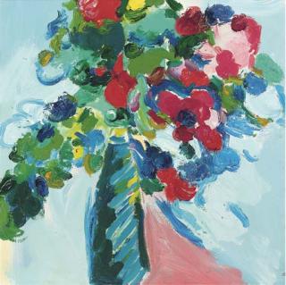 Philip Sutton, R.A. - Bouquet in a vase