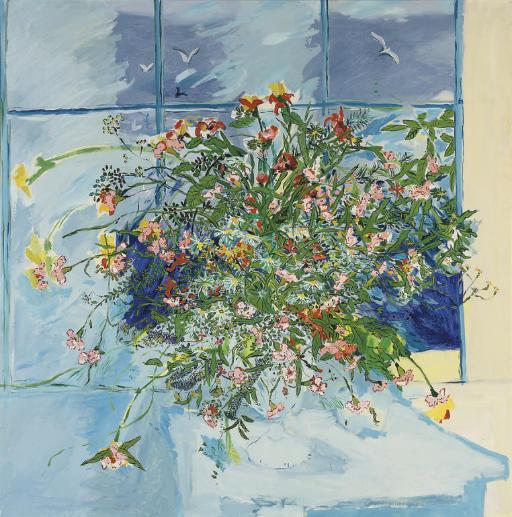 Philip Sutton, R.A. - Flowers From Crown House