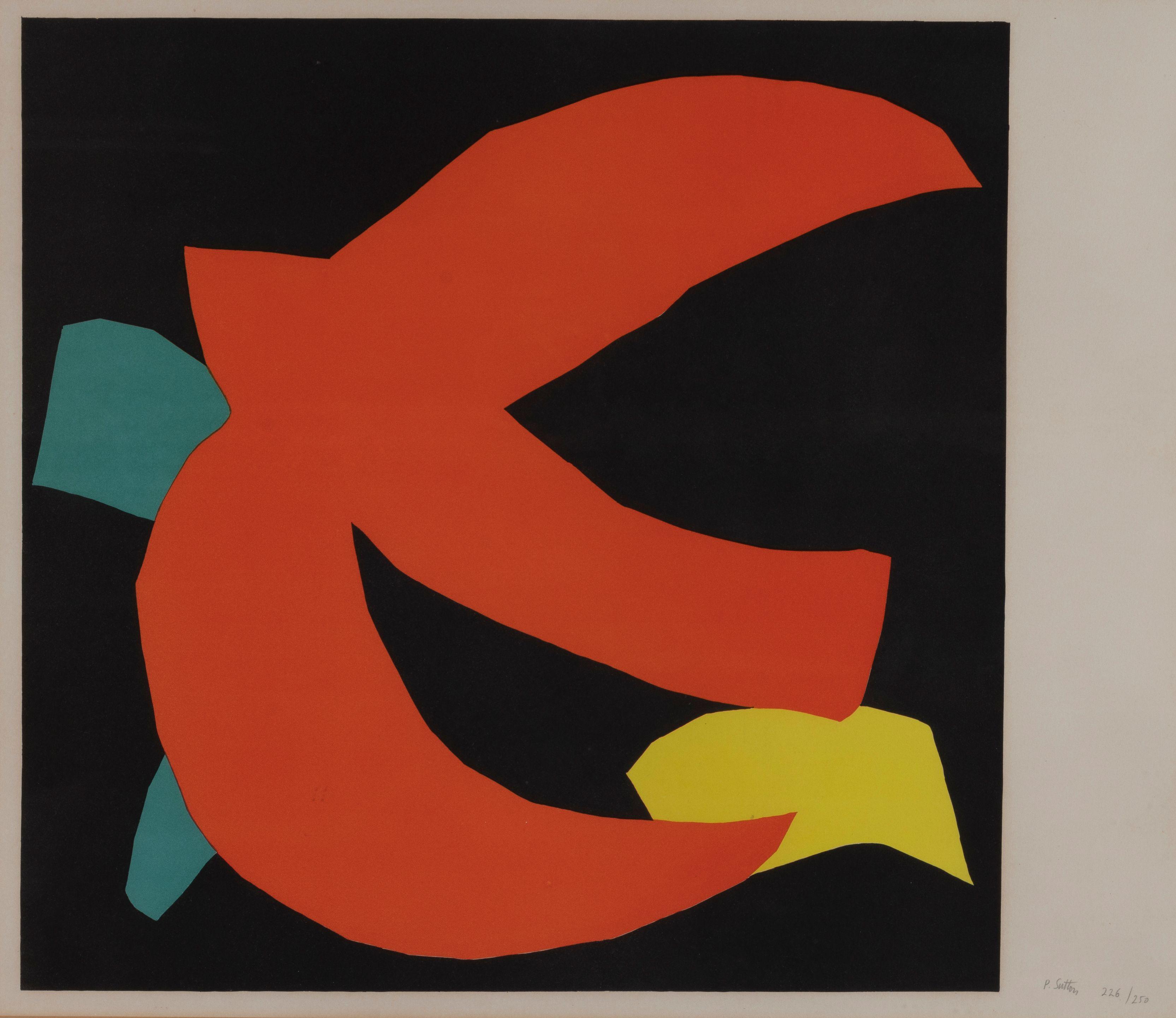 Philip Sutton R.A. - Great Australian Bight; Samoa, 1966 Image 50 x 50cm (19 3/4 x 19 3/4in.)