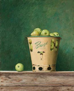 Philip von Schantz - Still life with apples in Brage bucket
