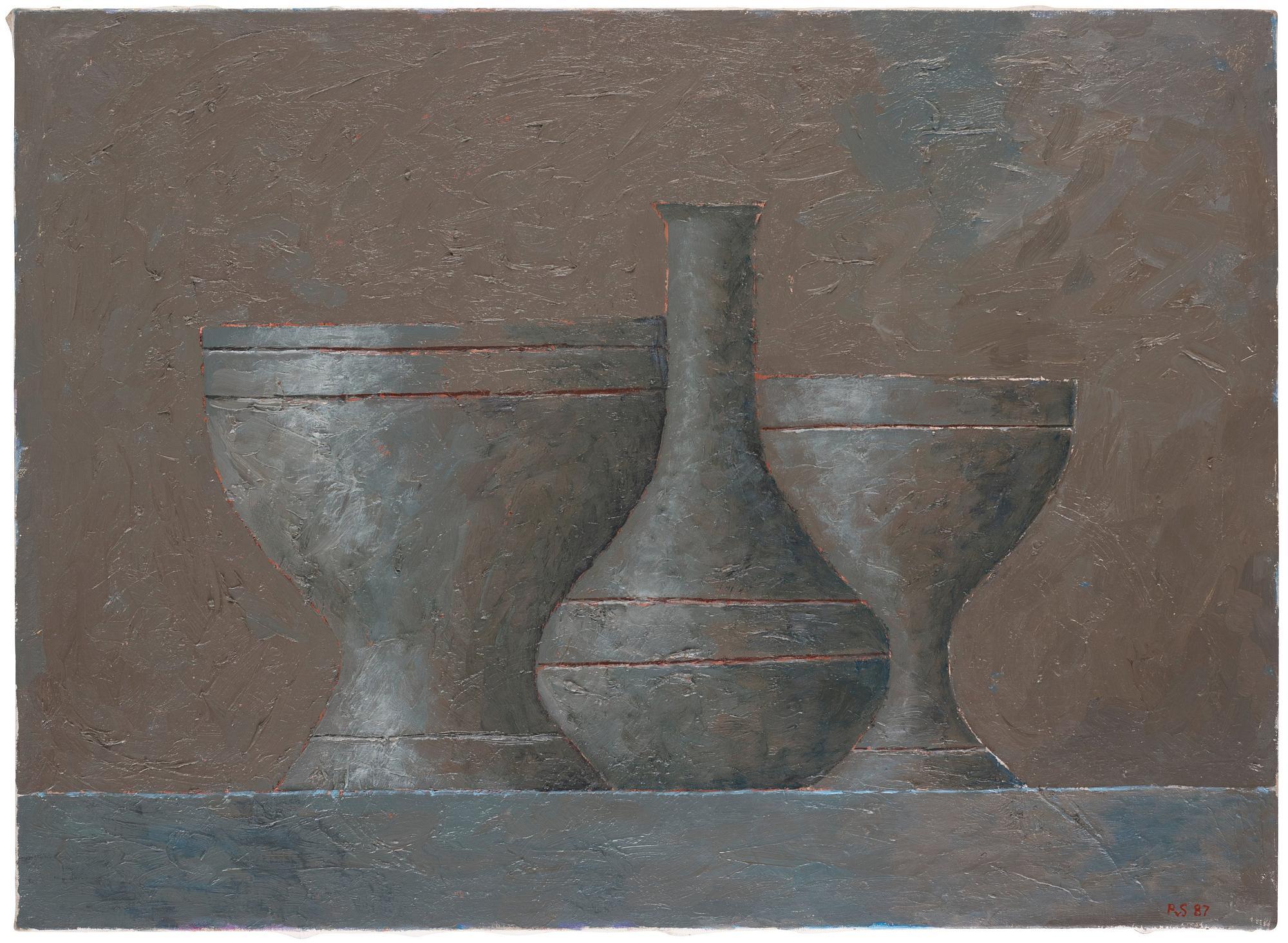 Philip von Schantz - Still life with vases.