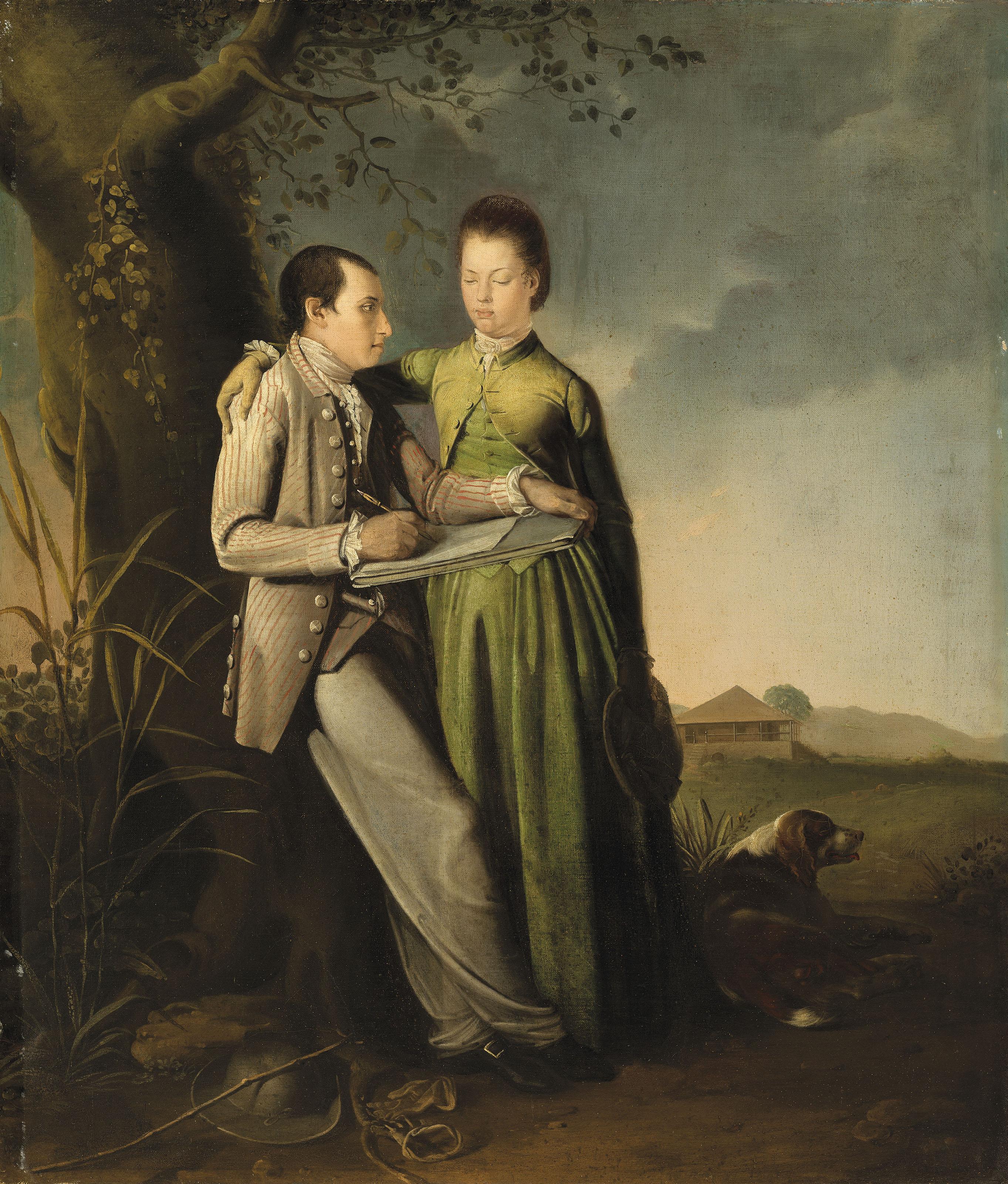 Philip Wickstead - The artist sketching in Jamaica