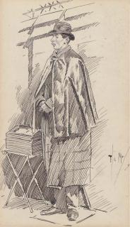 Philip William May, R.I. - The Blind Man At The Gate of The Temple, Strand