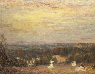 Philip Wilson Steer, O.M., N.E.A.C. - Children playing in a park, Ludlow