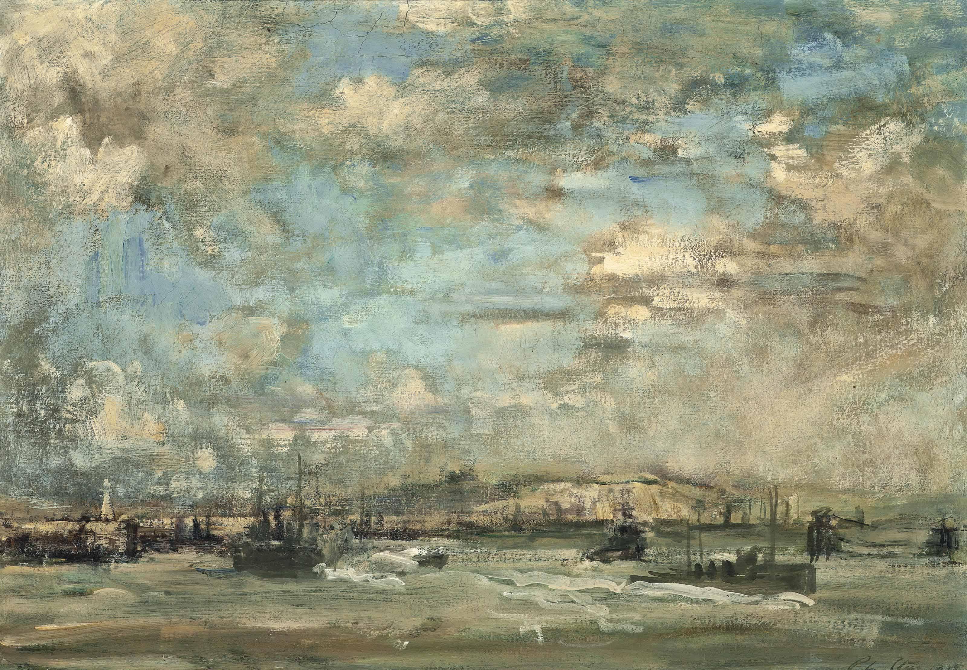 Philip Wilson Steer, O.M., R.A. - Dover Harbour and Castle