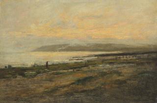 Philip Wilson Steer, O.M. - Figures on a beach, sunset