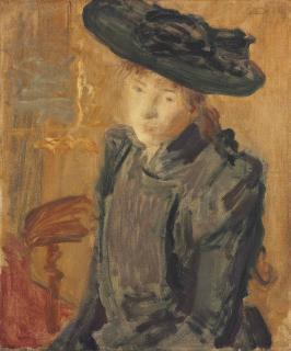 Philip Wilson Steer, O.M. - Girl in a large hat
