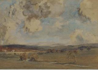 Philip Wilson Steer - A landscape on a bright summer\'s day