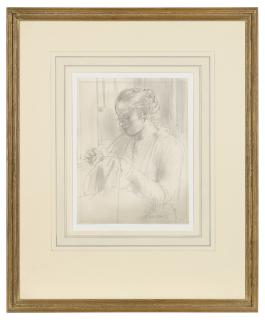 Philip Wilson Steer - Study of a girl sewing