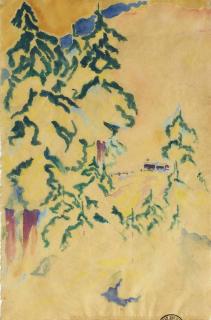 Philipp Bauknecht - Schneelandschaft bei Davos, um 1925