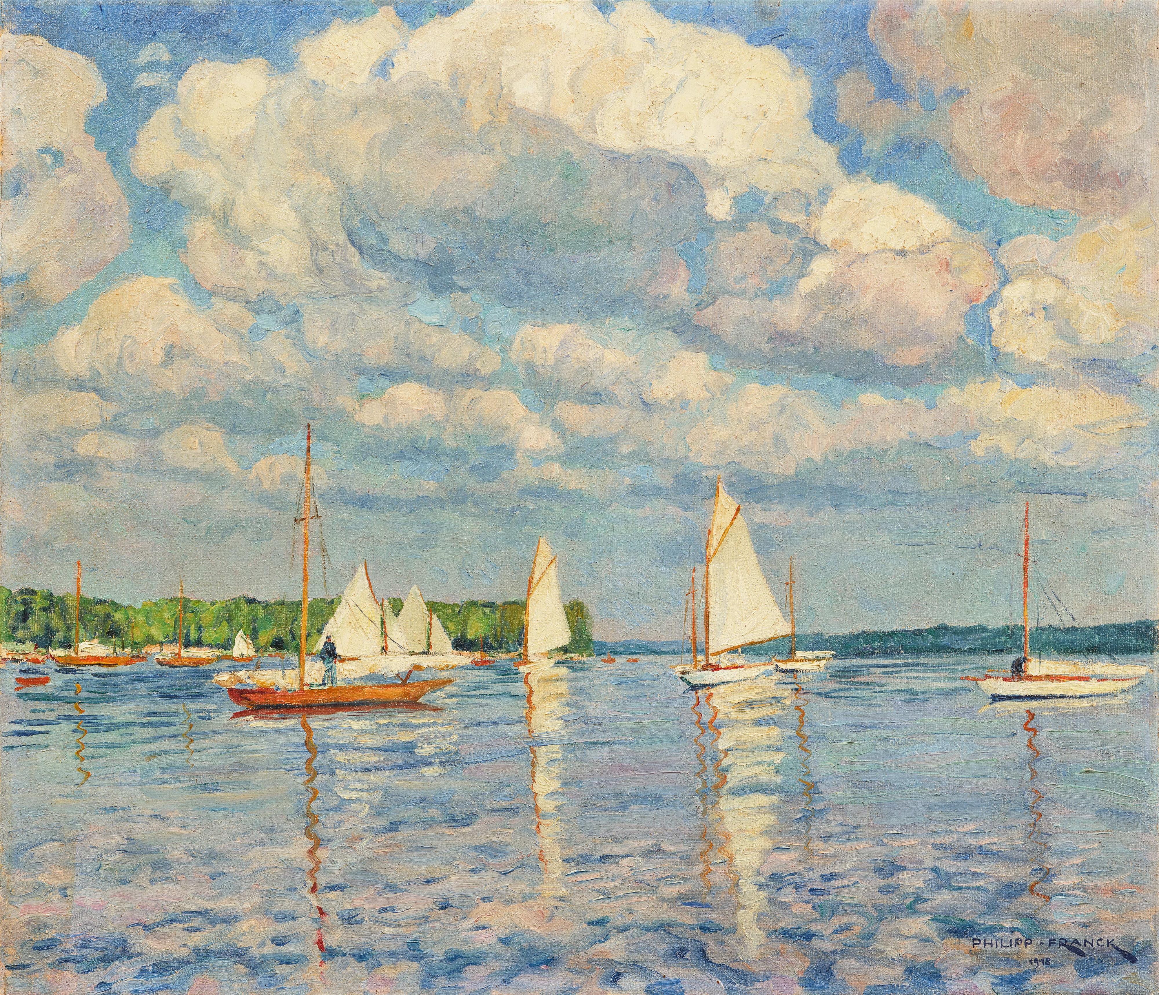 Philipp Franck - Segelboote auf dem Wannsee