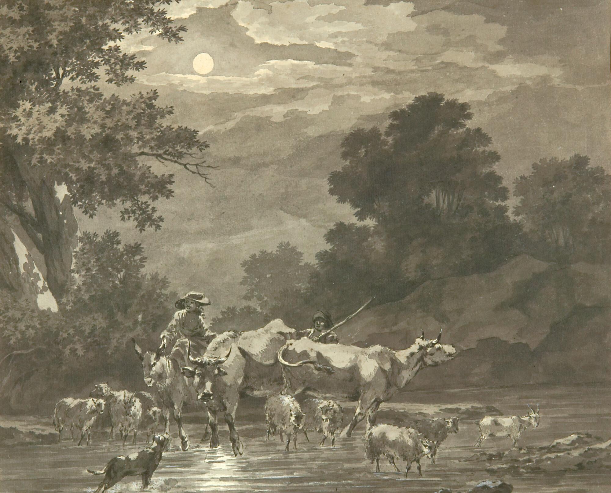 Philipp Jakob Loutherbourg d. J. - Die Überquerung der Furt.