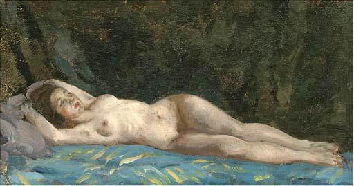 Philipp Klein - Reclining Nude