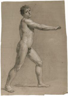 Philipp Otto Runge - 2 Bll.: Männeraktstudien.