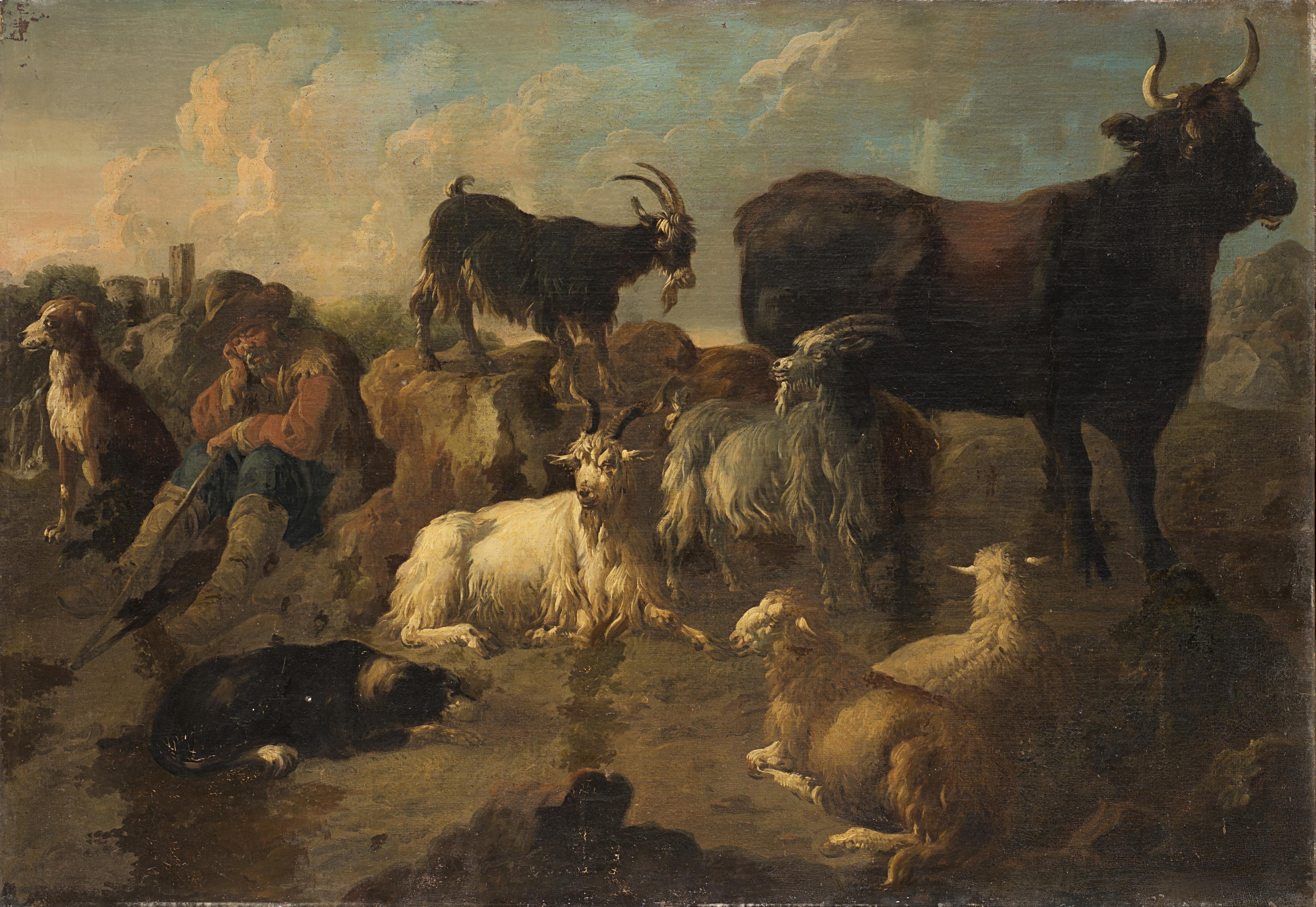 Philipp Peter Roos - Pastore con armenti