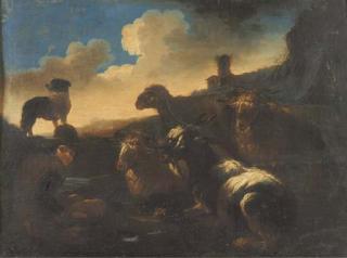 Philipp Peter Roos - Pastore con armenti