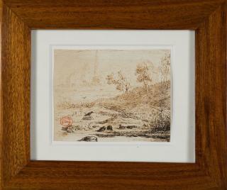 Philipp Röth - 2 Bll.: Bäuerliche Landschaften.