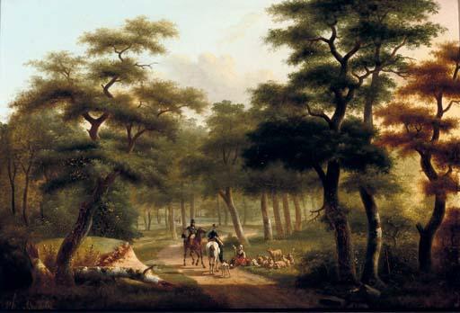 Philippe Budelot - Horse riding in the forest