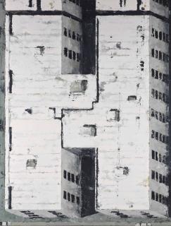 Philippe Cognée - Sans Titre (Google Earth 3)