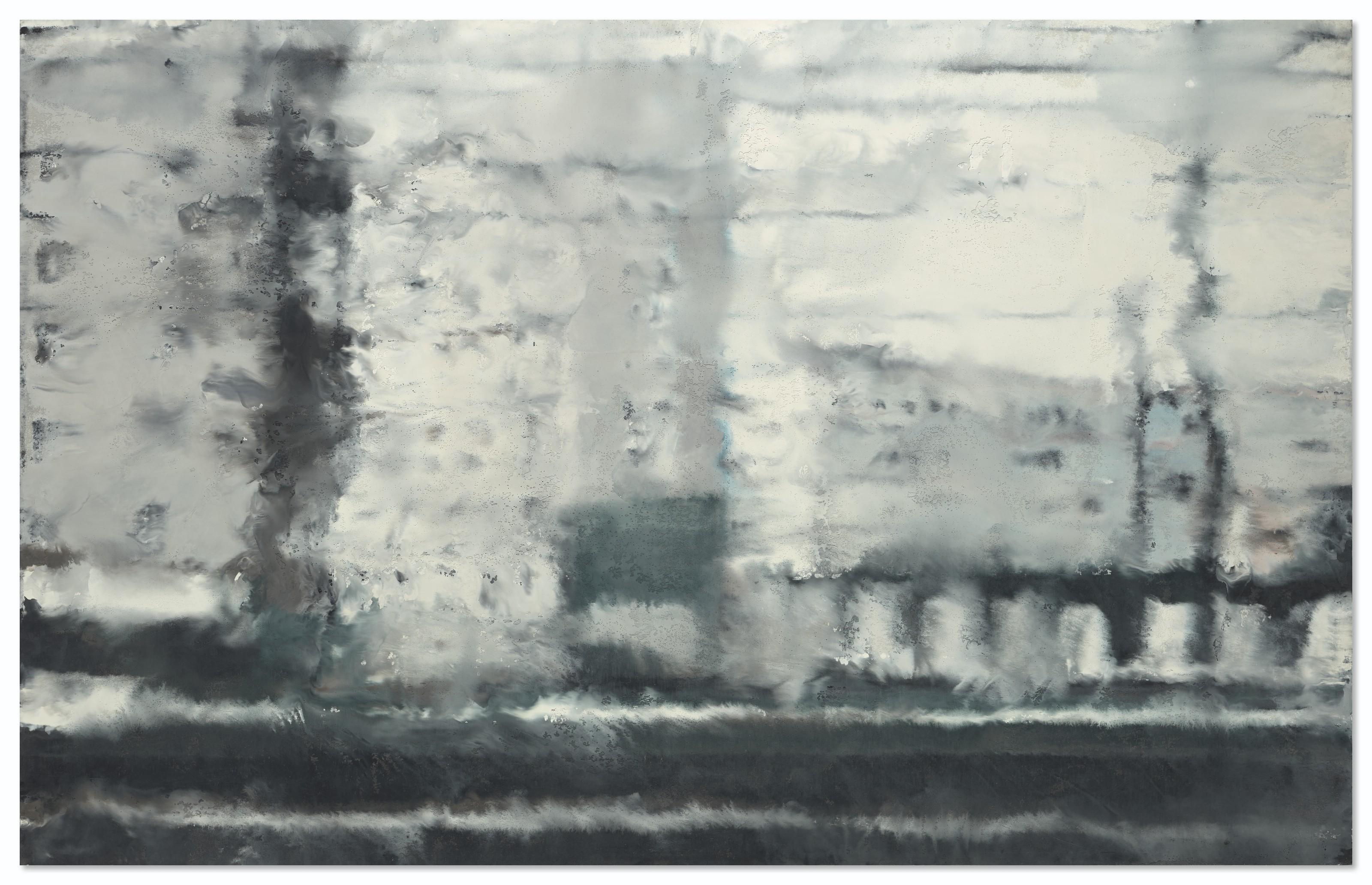 Philippe Cognée - Vue d\'un train