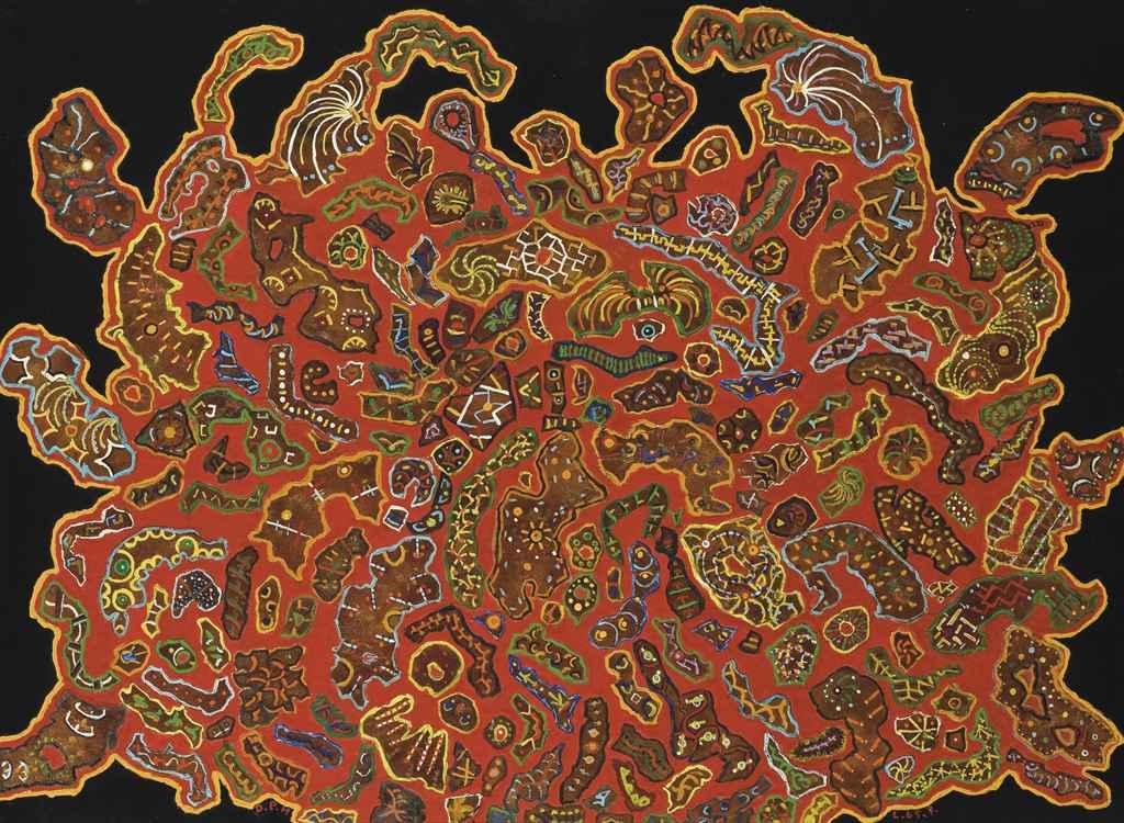 Philippe Dereux - Stèle funéraire pour un chef indien