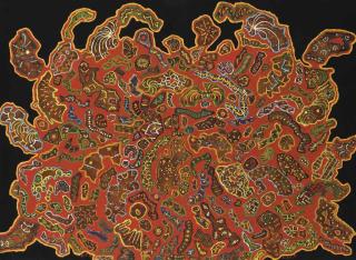 Philippe Dereux - Stèle funéraire pour un chef indien