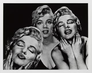 Philippe Halsman - Marilyn Flirting, Triple Portrait From \