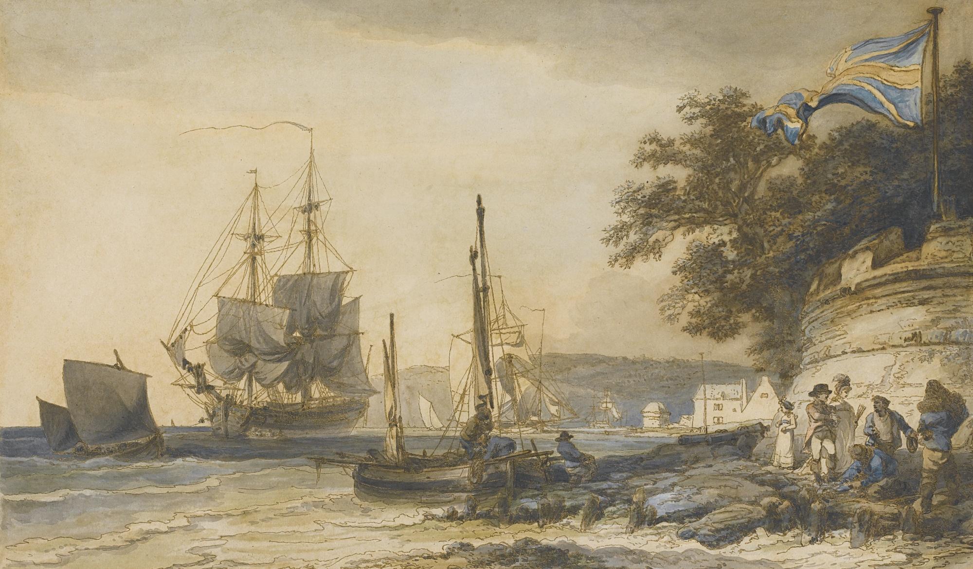 Philippe Jacques De Loutherbourg, R.A. - Cowes Castle, Isle Of Wight