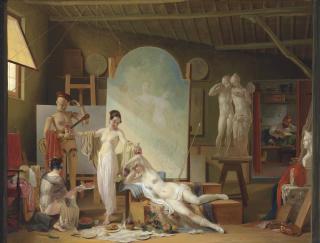 Philippe-Jacques Van Bree - The artist\'s atelier in Rome