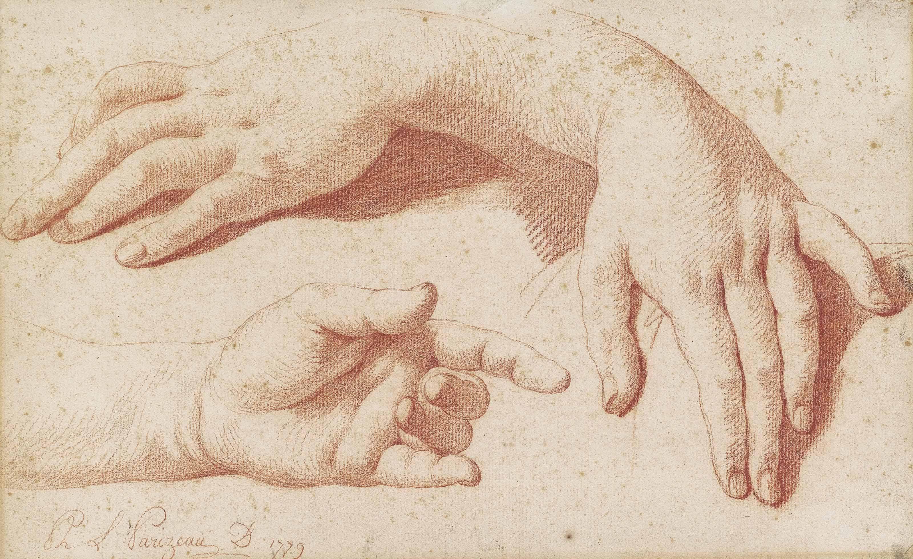 Philippe-Louis Parizeau - Etude de mains