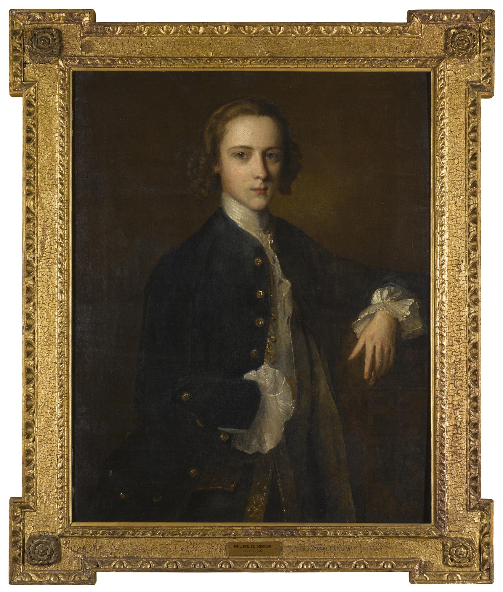 Philippe Mercier - Portrait Of A Young Man, Half-Length