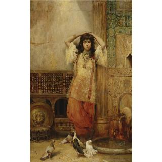 Philippe Pavy - French In A Courtyard, Tangier