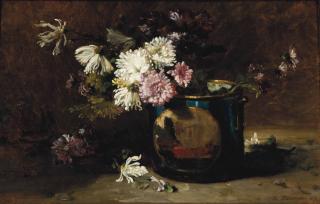 Philippe Rousseau - Nature morte de fleurs