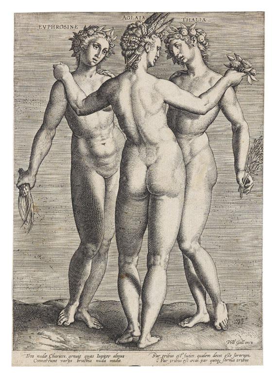Philips Galle - Die drei Chariten Euphrosyne (\