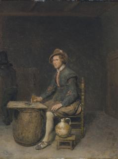Philips Koninck - A Hunter Seated In A Tavern Interior