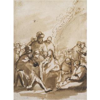 Philips Koninck - Christ Preaching In The Wilderness