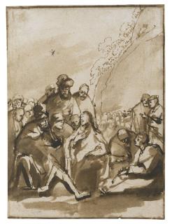 Philips Koninck - Christ Preaching In The Wilderness