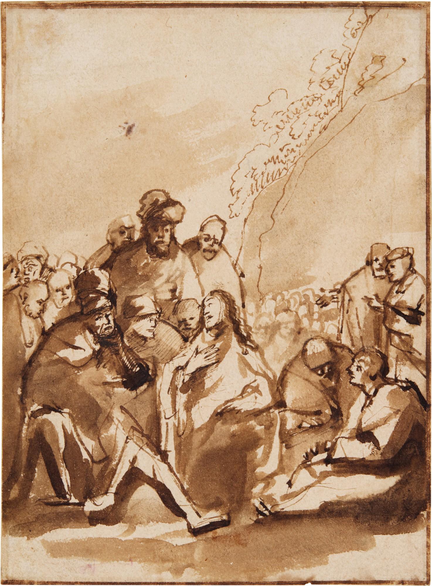 Philips Koninck - Christ preaching in the wilderness