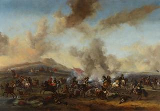 Philips Wouwerman - Gefecht zwischen Kavallerie und Infanterie