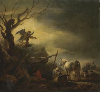 Philips Wouwerman - The Annunciation to the Shepherds