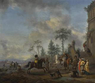 Philips Wouwerman - The Riding School